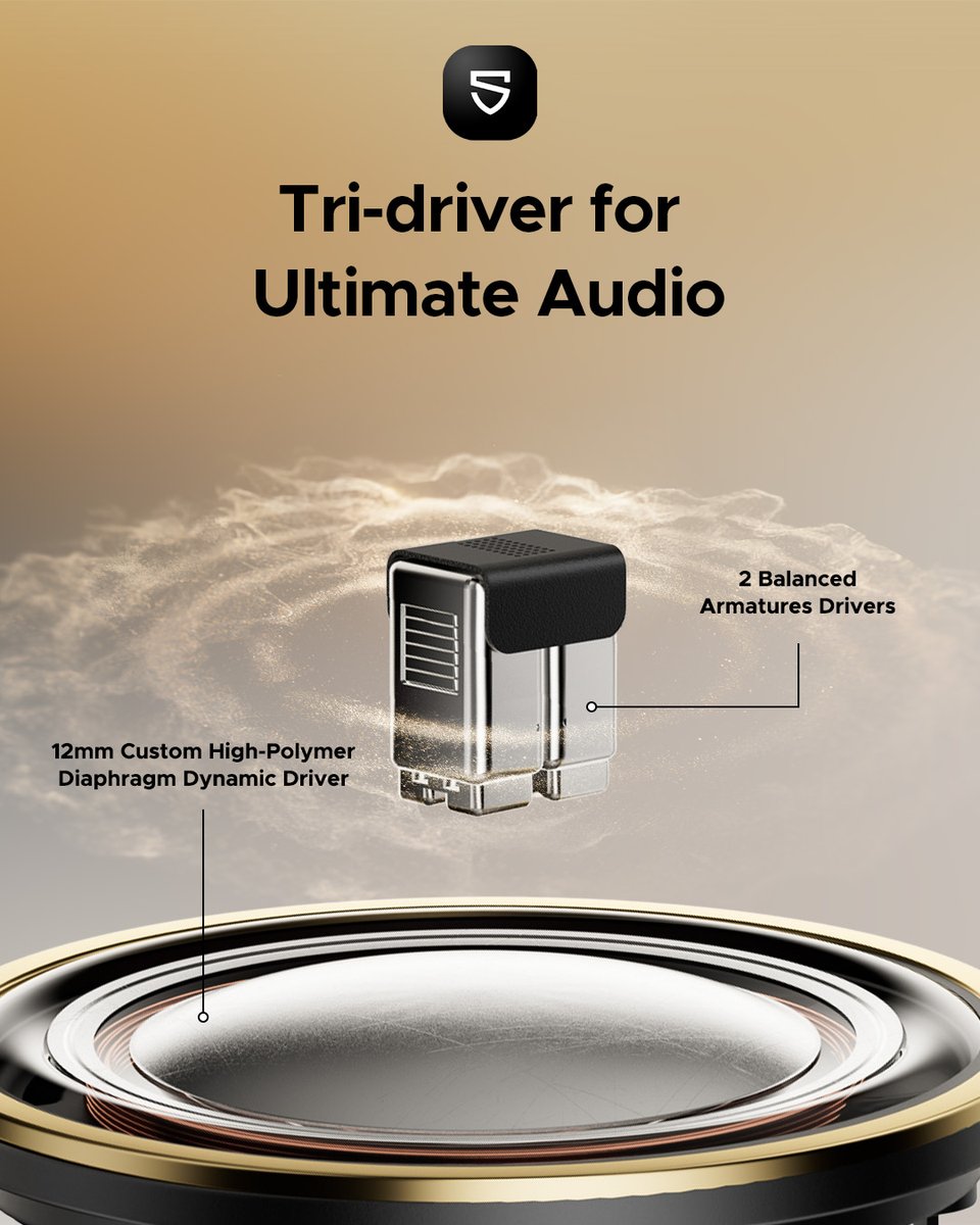 SOUNDPEATS's tweet image. 🎧 The SOUNDPEATS H3 is here!
Hybrid Triple-Driver (2BA+1DD) = Studio-level sound in your pocket 🎶
✨ Clear highs | 🎵 Natural mids | 🔥 Powerful bass
👉 Get yours: geni.us/h3earbuds
#SOUNDPEATS #H3 #HiResAudio #Earbuds #PremiumSound #MusicEverywhere #tech