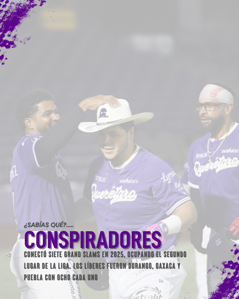 ConspiradoresQr's tweet image. 🔥 #TBT con poder puro:

En 2025, Conspiradores lideró la LMB en jonrones como local con 91 bombazos 💣

¡17 más que cualquier otro equipo!

#Conspiradores #Jonrones #LMB #BeisbolMexicano
