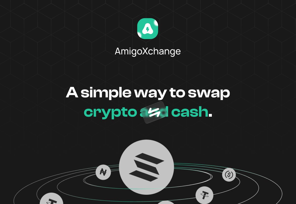 Finally, <a href="/AmigoXchange/">AmigoXchange || Beta</a>  - completing the crypto ecosystem! 💱

"A simple way to swap crypto and cash"

The perfect exit ramp - turning your Solana earnings back into local currency when you need it. Essential for any practical crypto adoption!