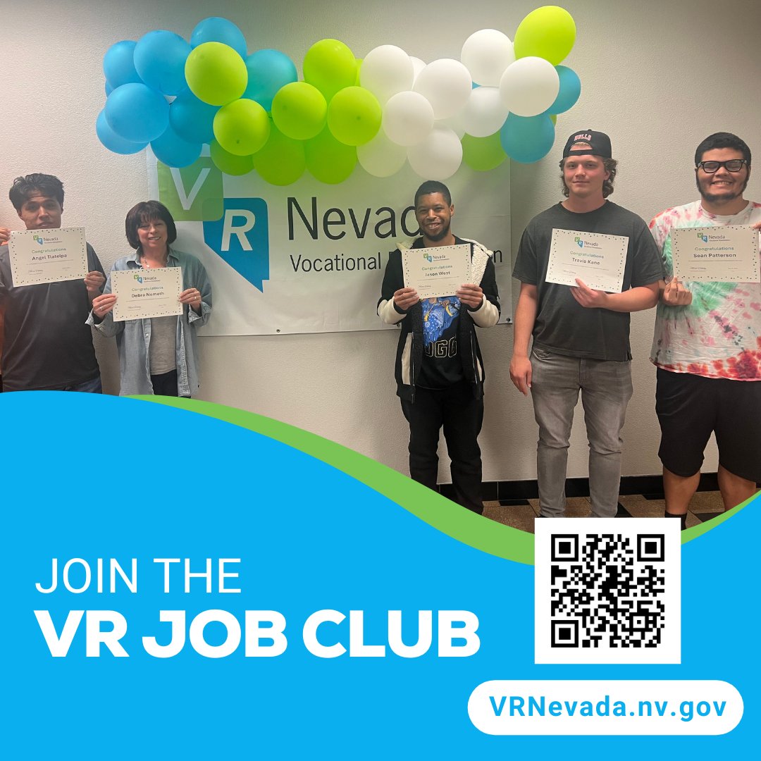 We are excited to announce our next Job Club will take place on September 29 at 10am - Noon.
Reno/Sparks Location: 1325 Corporate Blvd, Reno NV
Las Vegas Location: 3016 W. Charleston Blvd. Las Vegas, NV

Register @ forms.office.com/Pages/Response…