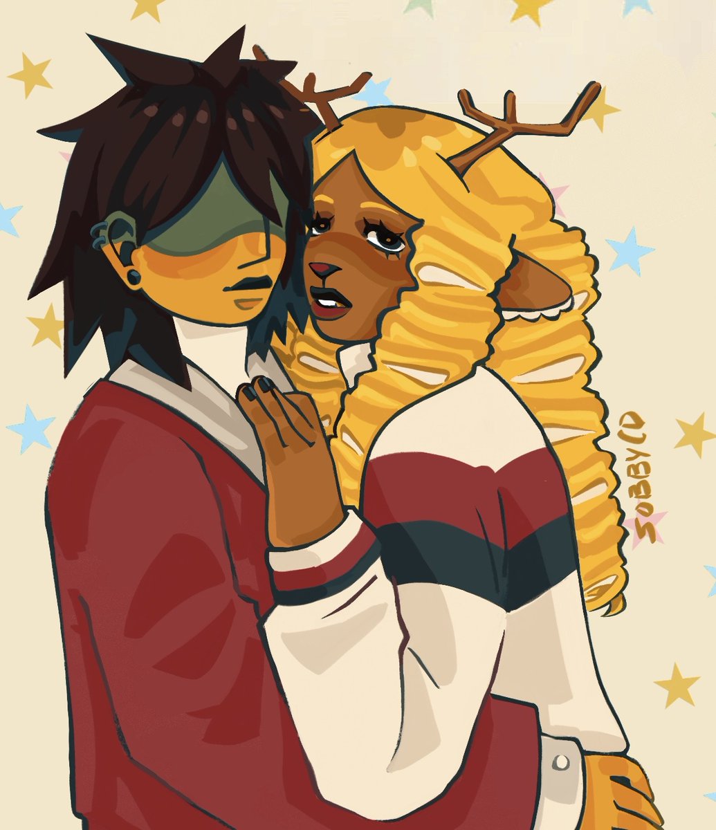 sobbycd's tweet photo. #kriselle AND #cmiygl ?!? #DELTARUNE #Krisdeltarune #noelledeltarune #TylerTheCreator https://t.co/XgSV1DRKzw