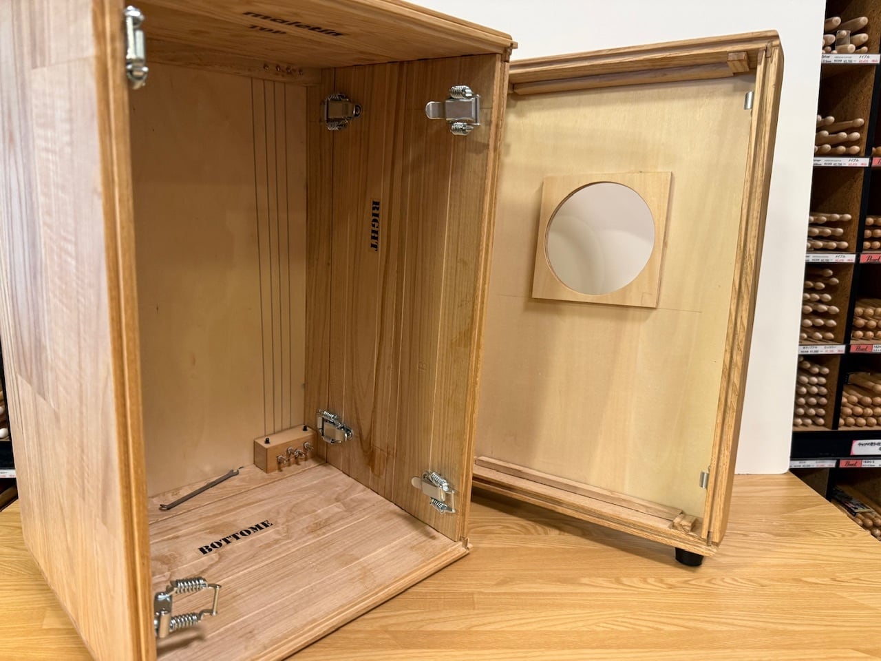 組み立て式　旅するカホン Maletin Ligero 杉 NM Cajon Workshop 旅するカホン Maletin II 組み立て式カホン