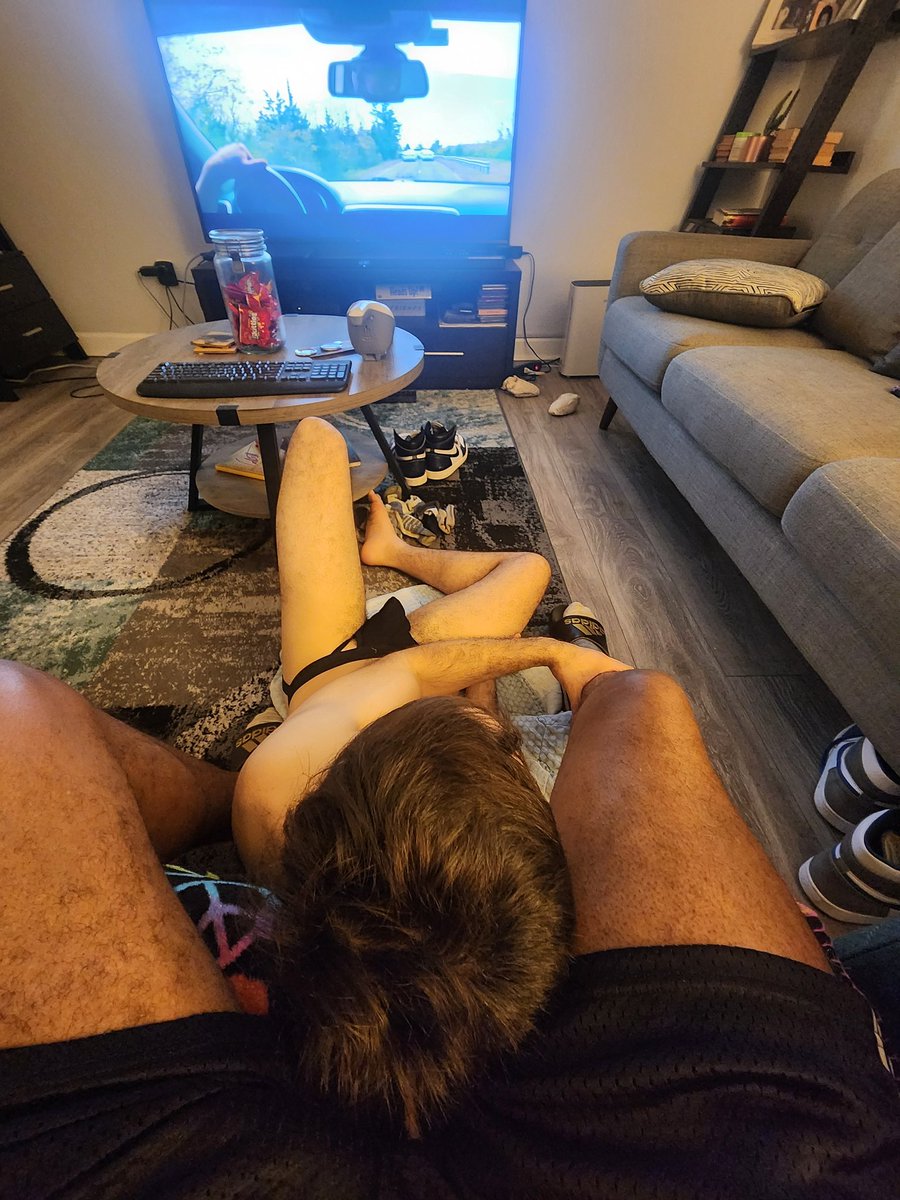 When Your Boy Would Rather Sit on the Floor With His Head Between Sirs Legs