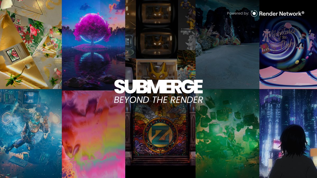 rendernetwork's tweet image. Press, creators, and artists filled @artechouse NYC yesterday. SUBMERGE: Beyond the Render isn’t just art on walls, it’s the future of immersive storytelling. 

Read the story: 
👉rendernetwork.medium.com/first-look-at-…