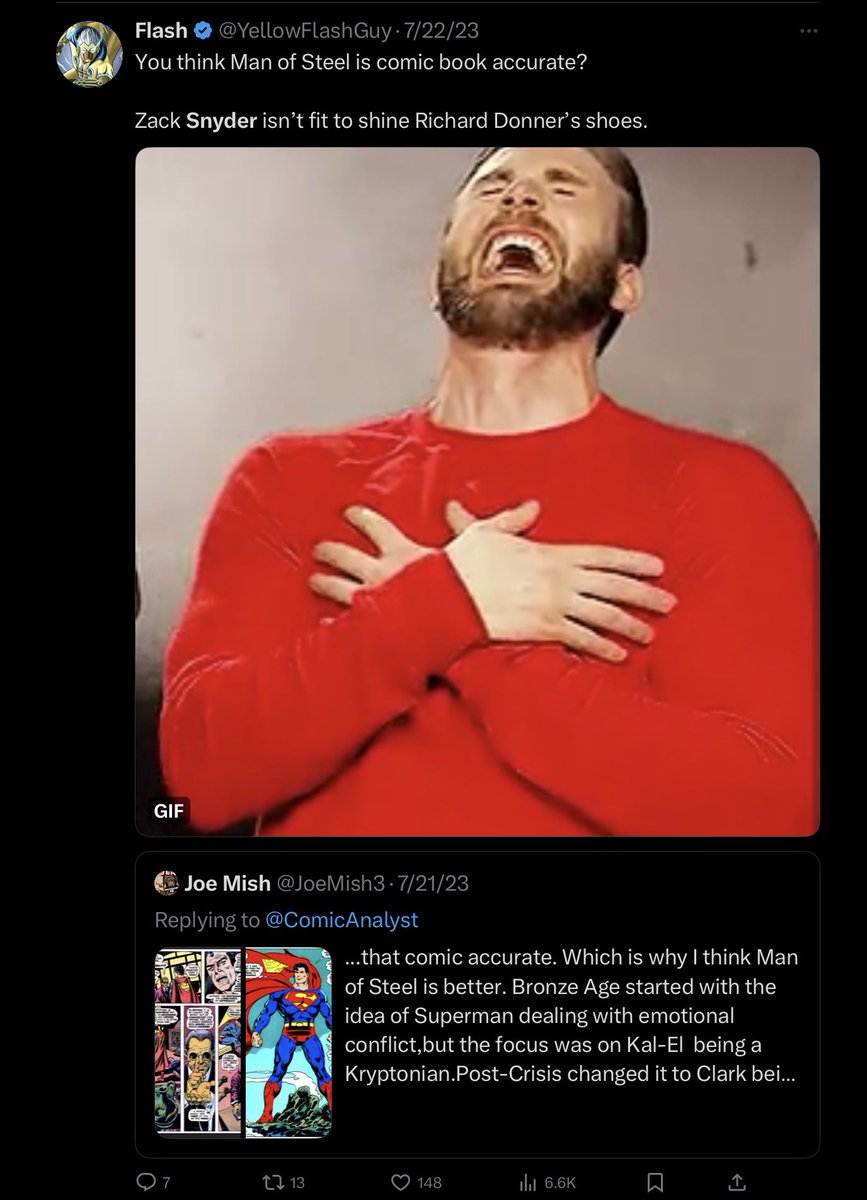 CaseyBookAuthor's tweet photo. Every Snyder hater is a right wing Nazi #WithoutFail https://t.co/ZxTkNGVLcH