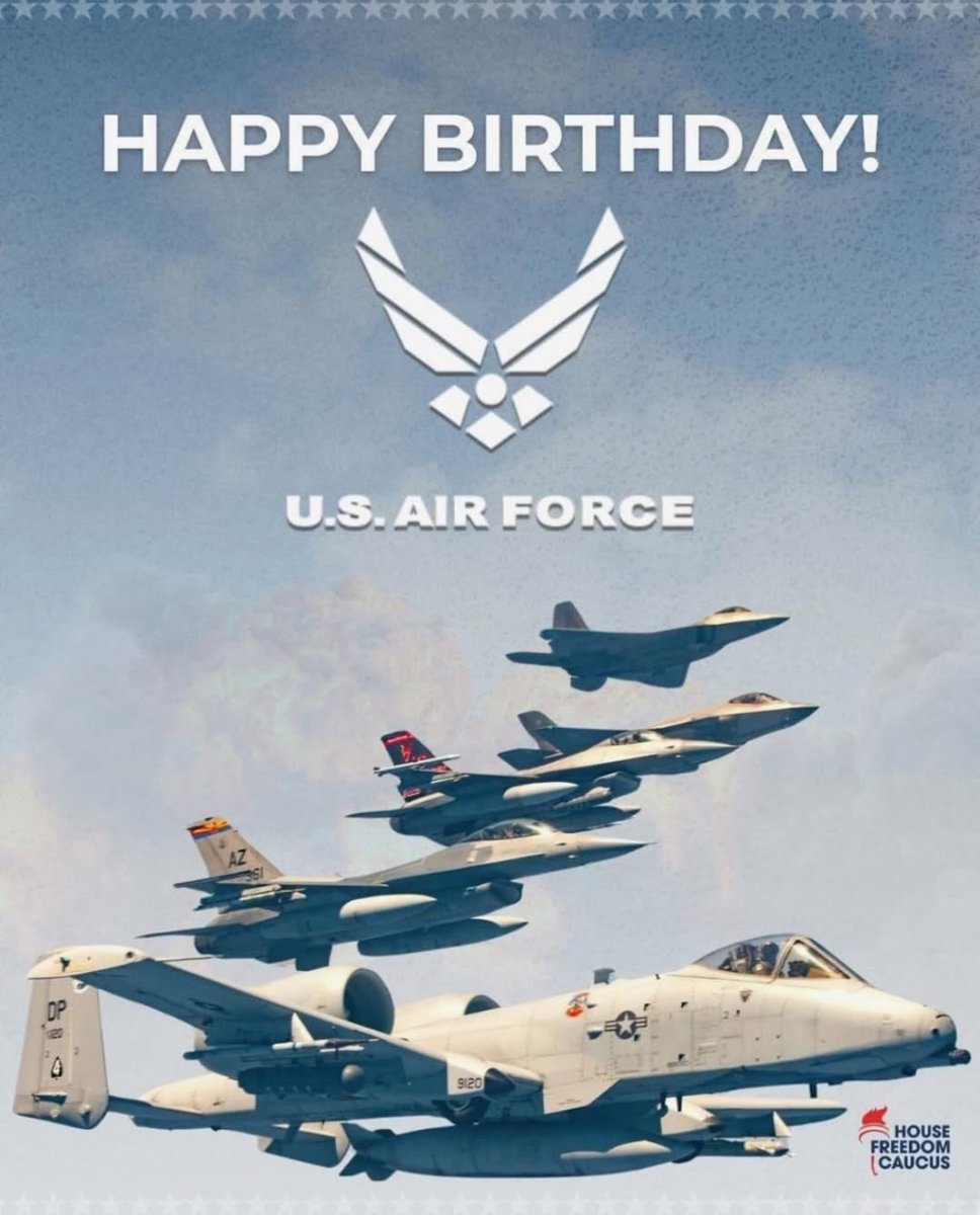 Today, the <a href="/usairforce/">U.S. Air Force</a> celebrates its 78th birthday. 

We are grateful for the brave men and women who defend our skies. 

Happy birthday, USAF!