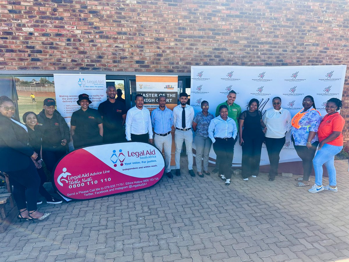 LegalAidSA1's tweet photo. Staff from our Rustenburg office joined hands with staff from the Office of the Master at Koster. Community members had their wills drafted, ensuring that their future wishes were secured. #willweek #willsweek2025 https://t.co/oNJsZlltvb