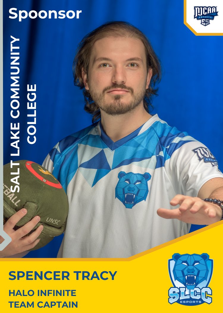 Tonight, we want to highlight our Varsity Halo Team Captain, Spoonsor! Although we don’t have Halo in the NJCAAE right now, we will always have it in our hearts AND the Utah College Halo League! #njcaaemediaweek #njcaaemediadays #slccesports #njcaae <a href="/slccesports/">SLCC Esports</a> <a href="/NJCAAe/">NJCAA Esports</a>