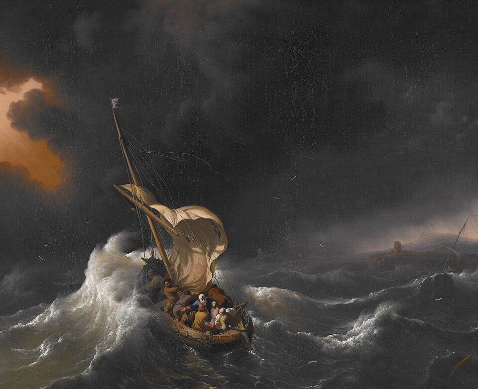Reflection 263: God as Your Helmsman in the Storm

Imagine being a small child on a small boat in the middle of the sea.  A storm sets in and you cannot see land in any direction.  You are tossed and turned in the waves as they cover the bow with each crash and you wonder how you
