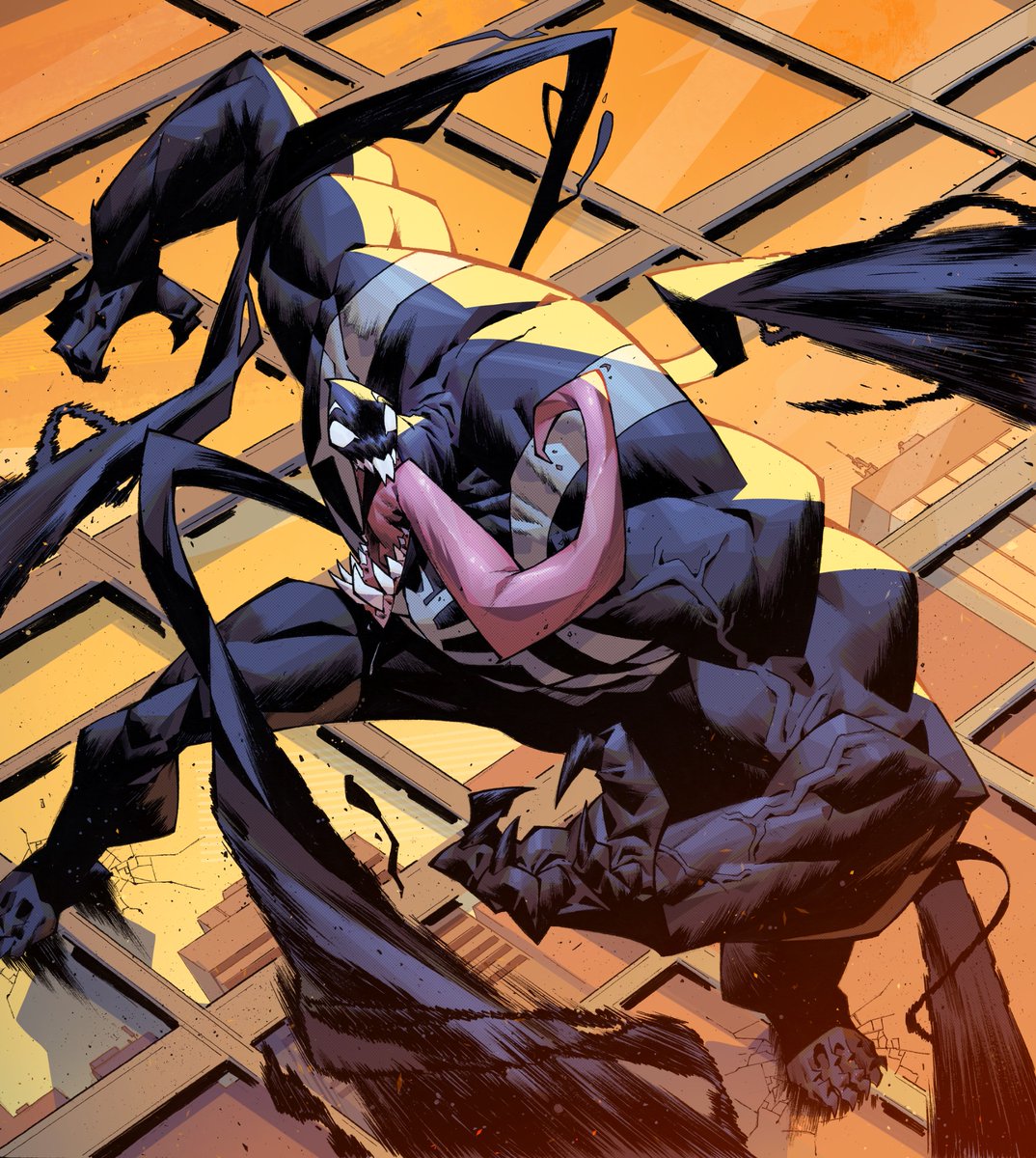 Venom! New Marvel Snap card variant revealed. Many more coming soon!
Original B&amp;W artwork available at KIRBY’S COMIC ART!