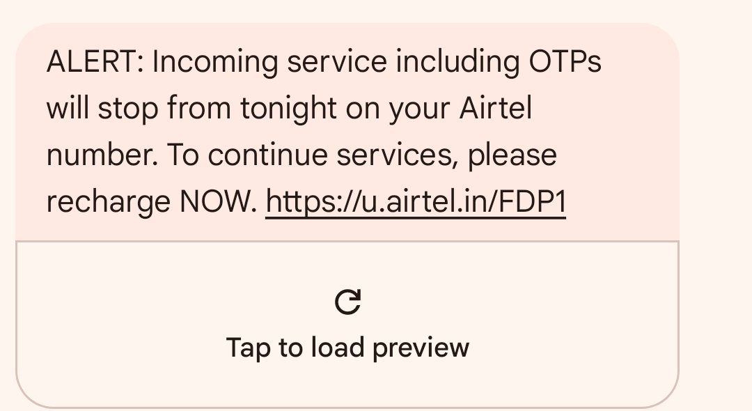 VijayReddy2210's tweet image. @Airtel_Presence, @airtelindia got a recharge alert despite having an active plan! Services are also disrupted, can&apos;t make calls. Why stop services unnecessarily? Resolve ASAP! #Airtel #ServiceIssue #ActivePlan