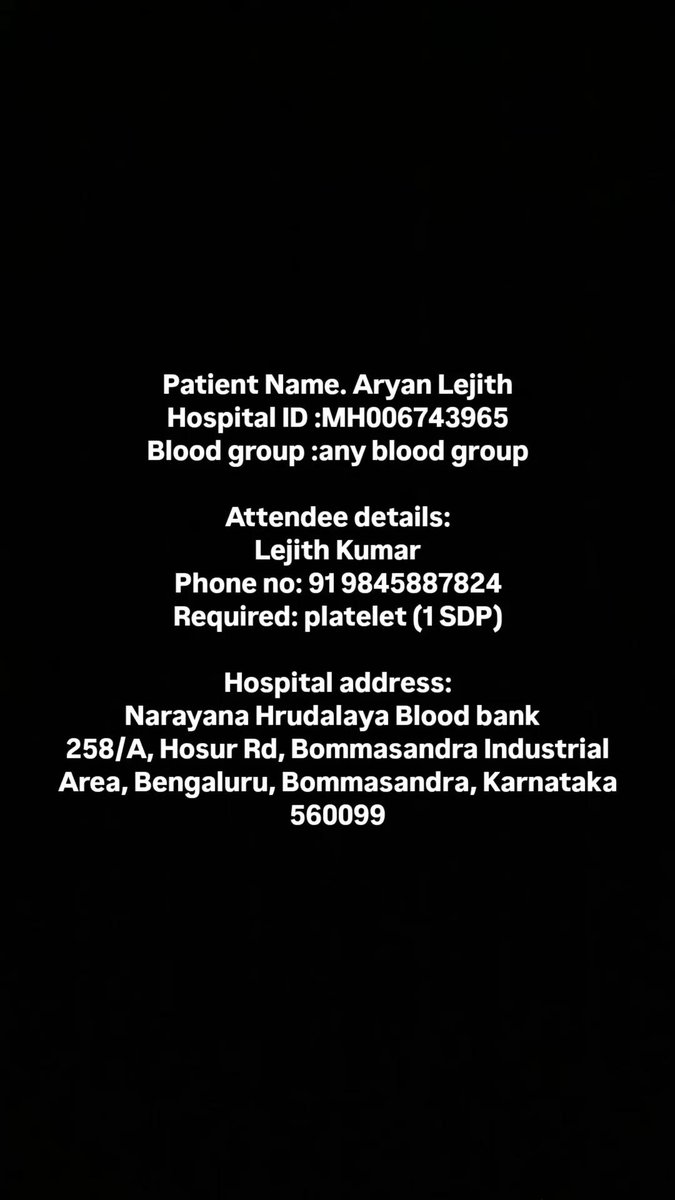 thegiftoflife01's tweet image. BLOOD DONOR REQUIREMENT 
Please share.
@BloodAid
@BloodDonorsIn
@BloodLineInd
@HEROSFoundation
@BloodsevaIndia
@Blood4Help
@Bloodpointorg
@iCanSaveLife
@hydblooddonors

#SOS #Emergency 
#BloodMatters 
#ShareUntilDonorReach 
#Karnataka