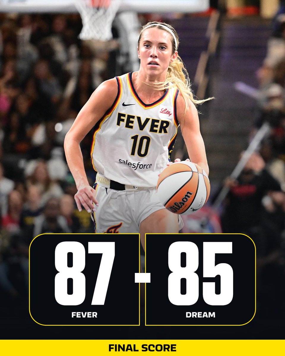 ESPNBET's tweet photo. THE FEVER PUNCH THEIR TICKET TO THE WNBA SEMIFINALS!! 🔥 https://t.co/ZUG5rUUInH