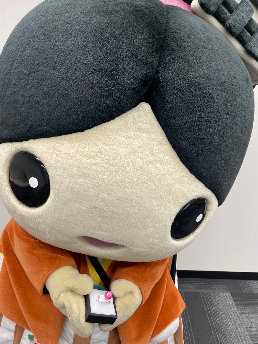 naramachiko0208's tweet image. キラキラした石のついたアクセサリーをもらったよー！💍✨
つけるのが楽しみなんだよ☺️

#ならまちこ #マスオグループ #ゆるキャラ