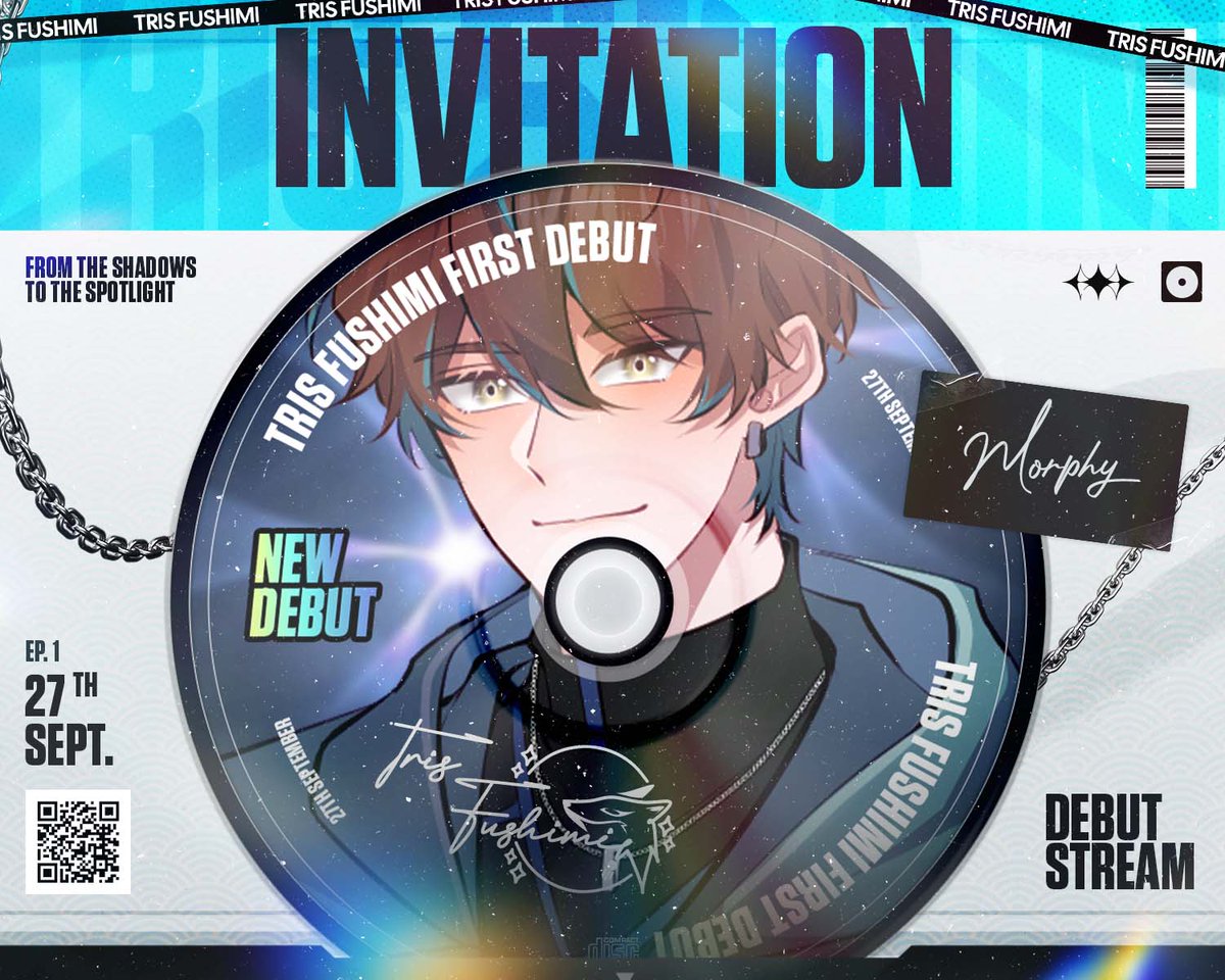 Got my hands on <a href="/TrisFushimi/">Tris Fushimi 🦊🎤</a>'s CD for his grand debut, with my name signed on it. 👀 I'll be in the front row with my spaghetti lightstick (iykyk).

Details below, excited for what's to come!
🗓 Saturday, September 27th 2025
🕖 19.30 WIB (GMT+7)
📌 youtube.com/live/ZP7bhw_Bp…