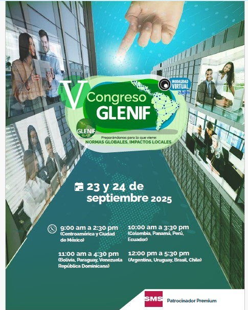 Normas globales, impactos locales
📷 23 y 24 de septiembre de 2025 – Modalidad virtual (Zoom)
📷 ¡Se viene el V Congreso Virtual del GLENIF - GLASS!
📷 Más información sobre el Congreso, temario completo, inscripción y método de pago:
📷 lnkd.in/dax-knf3
#GLENIF