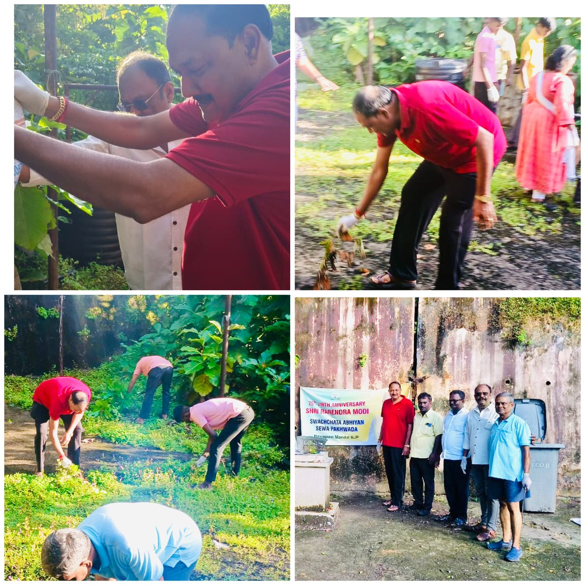 “On the occasion of Hon’ble PM Shri <a href="/narendramodi/">Narendra Modi</a> ji’s birthday, joined the Swachhata Abhiyan under Seva Pakhwada at Shadipur Shiv Temple on 17th Sept, along with State President BJP A&amp;N <a href="/AnilkrTiwaribjp/">Anil Kumar Tiwari</a>  ji,state &amp; mandal office bearers and karyakartas. 
#SevaPakhwada2025