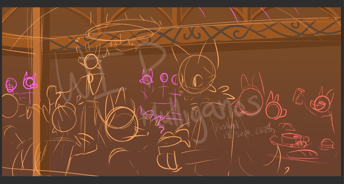 A little wip for the next YCH I'll be putting up later in the fall
