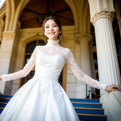 KOffice_KAORI's tweet image. 【#SDミニTips 028🍬】

★ファッションシリーズ★

その3「脱がせがちを阻止」

スケスケ・ムチムチ・露出好きなSD😅

「ウエディングドレス」の指示だけでは、花嫁さんが“脱ぎすぎ”になることも💦

プロンプトでしっかりお上品に仕上げました✨

#StableDiffusion #Aiart