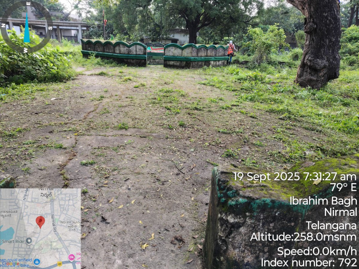 Cleaning the Sharad Mahal area