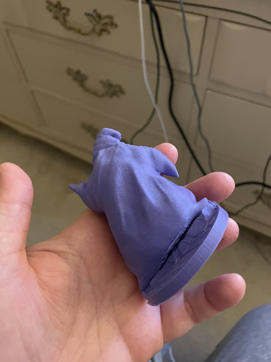 CarrieSumnerArt's tweet image. Decided to experiment with making minis on my @eufyMake FDM printer. First attempt: Oogie Boogie, made in @nomadsculpt .

Cleaning and sanding will come tomorrow/before #airbrushing.

#3DPrinter #fyp #fypシ #fanart #3dprinting #miniature #Halloween #Christmas2025