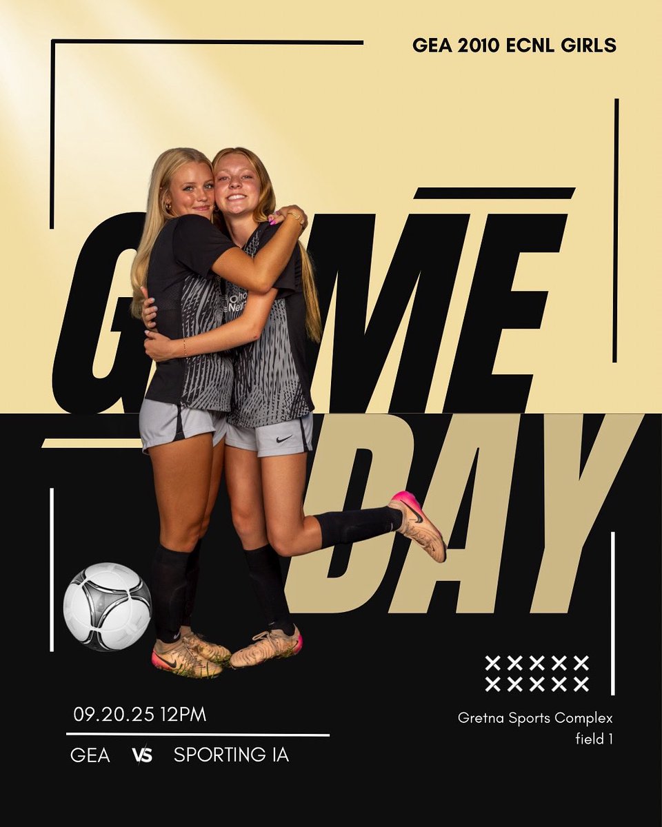Ready for the weekend!!! Game day Saturday! The girls have practiced hard and are ready to take on Sporting Iowa. See you at the pitch! #BeElite <a href="/GretnaEliteAcad/">Gretna Elite Academy</a> <a href="/GEA_ECNL/">Gretna Elite Academy ECNL</a>