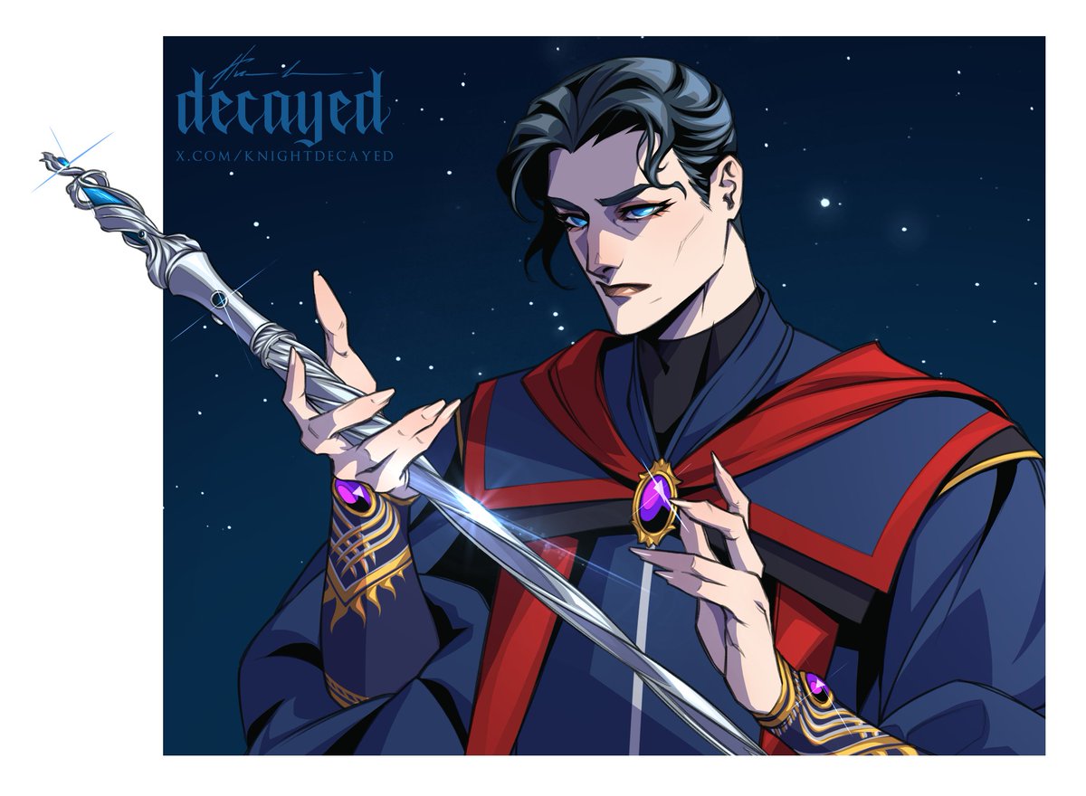 KnightDecayed's tweet image. Men's version of Rennala 💙🦋

By the way! I opened the commissions, there are 3 spots available. ✨

#ELDENRING #Rennala