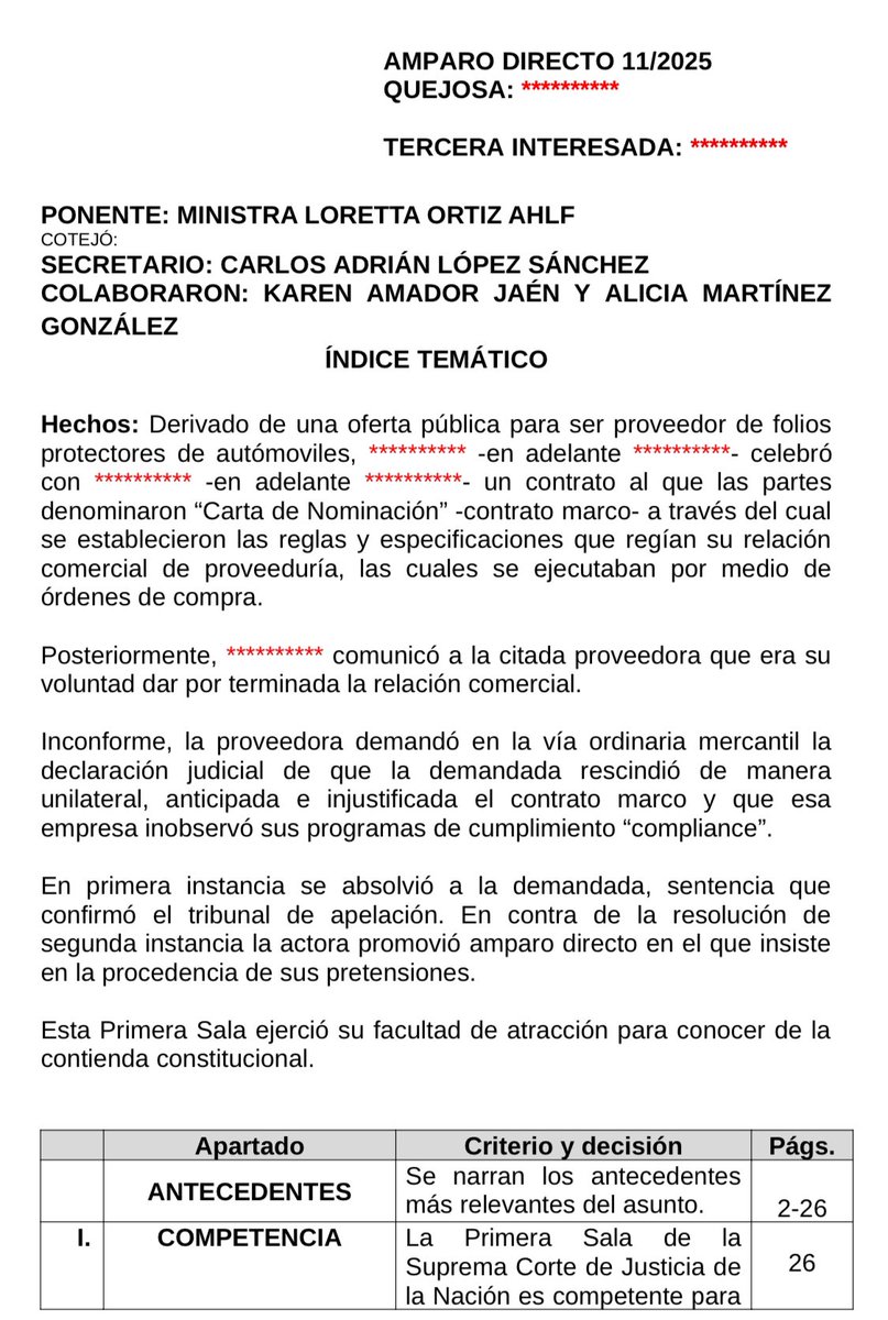 Por primera vez, la <a href="/SCJN/">Suprema Corte</a> reconoce el compliance en el lenguaje jurídico. Lo define como un sistema de prevención de riesgos legales y lo vincula con la Convención de la ONU contra la Corrupción. También valida lineamientos de integridad y su aplicación frente a terceros