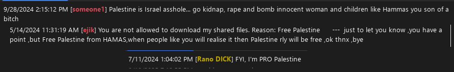 now i don't have music released (yet) but if u use soulseek u can geoblock israel by going into settings, selecting banned users, and blocking the country code IL. you can even make it say something specific, which means u get funny messages sometime :3