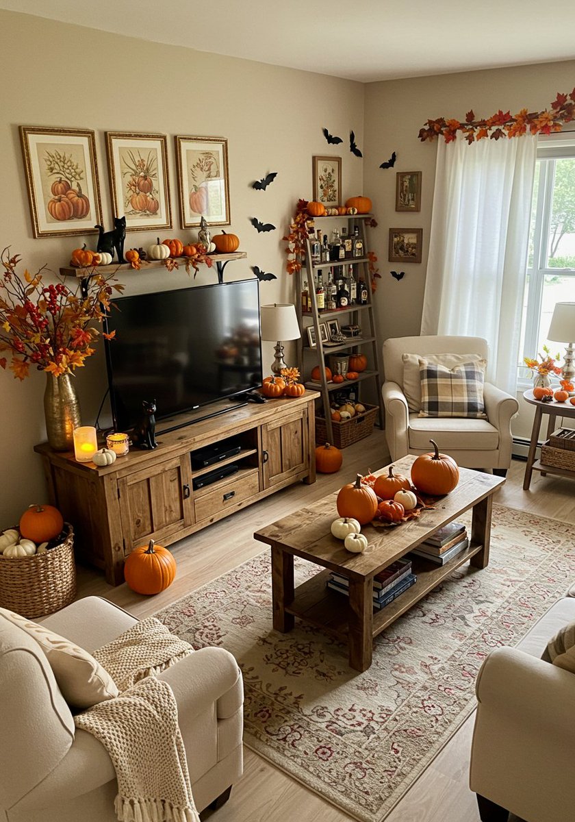abcasahome's tweet image. Rustic but make it spooky 🎃

#RusticHomeDecor #cottagecore