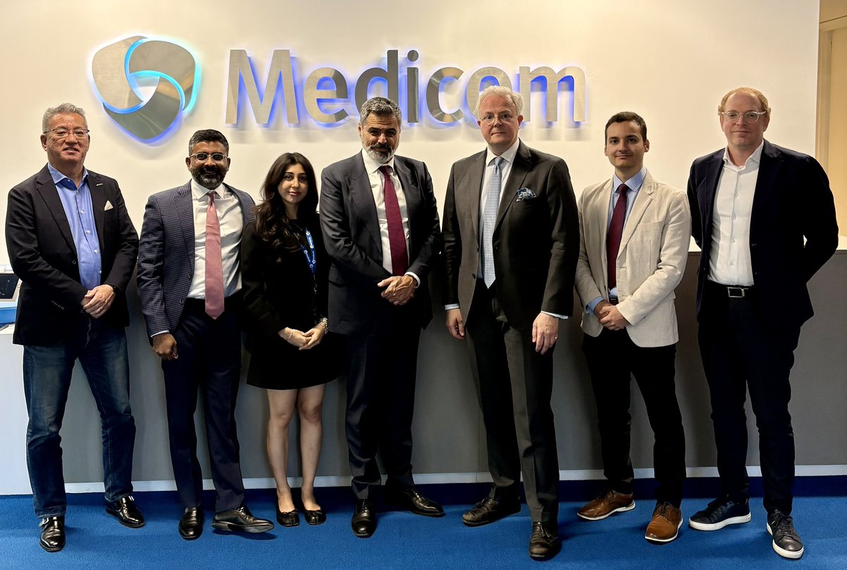 Amb. <a href="/JCKugener/">Jean Claude Kugener</a> today met Mr Ronald Reuben, Founder &amp; Chairman <a href="/MedicomGlobal/">Medicom Group</a> in Montréal, leader in PPE &amp; infection control solutions and members of the Management to discuss the bilateral cooperations 🇱🇺 #Healthcare