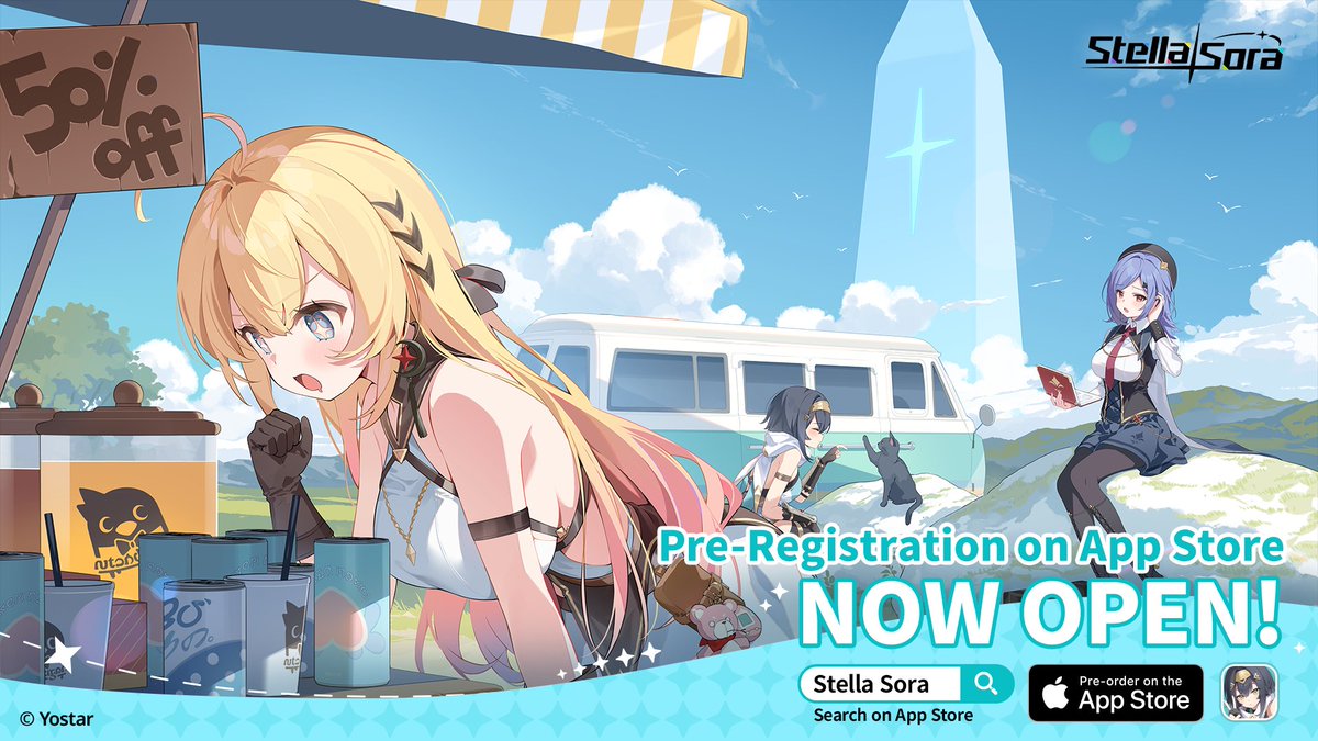 🌟App Store Pre-Registration Is Now Open! 🌟

Stella Sora is now available for pre-registration on App Store!

🔗Pre-Register here
👉bit.ly/StellaSoraiOS

※Please follow our announcements for the official release date. Stay tuned!

#StellaSora #Yostar