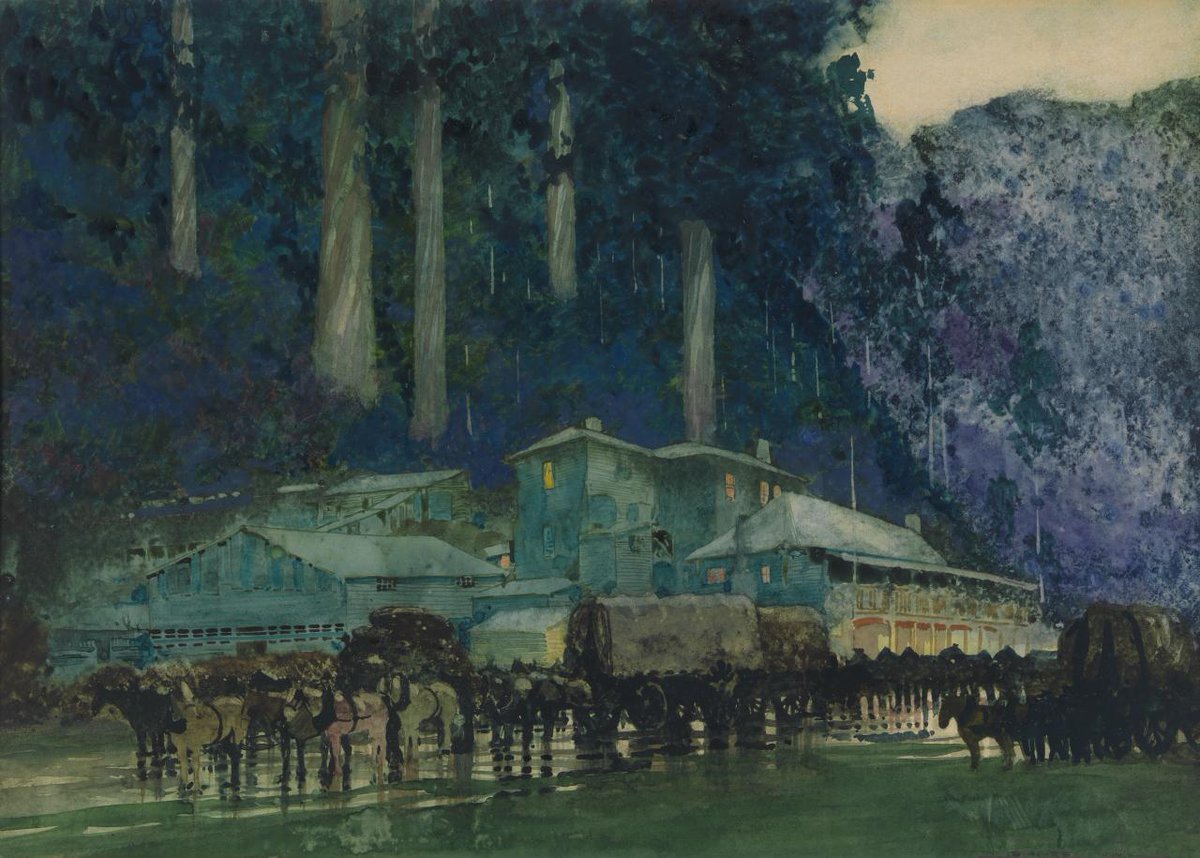 jbarham74's tweet photo. @lowlandsapien There's a great painting of these horses by Blamire Young, "When the horse teams came to Walhalla" 

https://t.co/UgHBCLqpVe https://t.co/A9OhxHIMRx