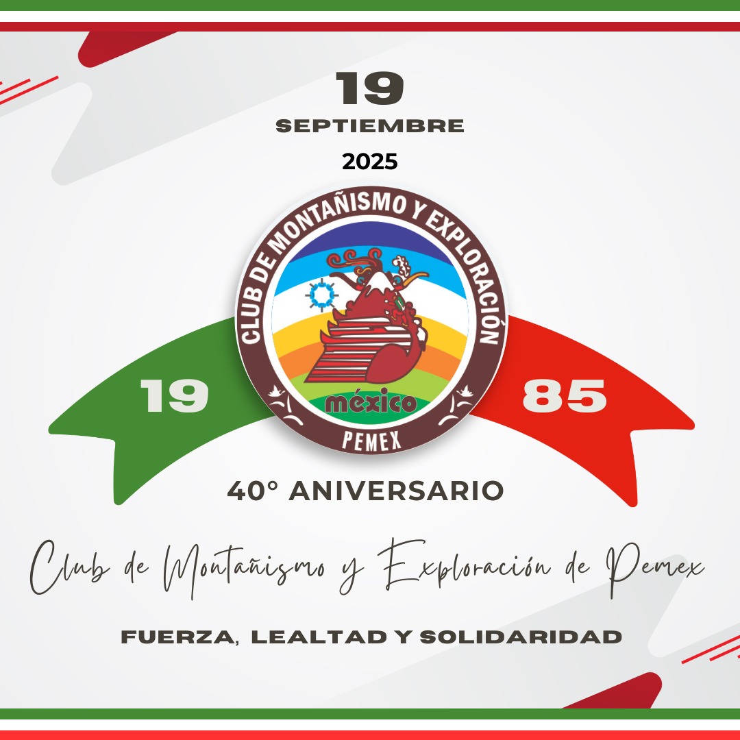 elarquerodedios's tweet photo. Muchas Felicidades a todos los que hicieron posible al Club de Montañismo y Exploración de Pemex, sudor y lágrimas, compañeros y amigos para toda la vida, un Fuerte Abrazo para todos y cada uno de Ustedes.... https://t.co/f27TCqkfnl