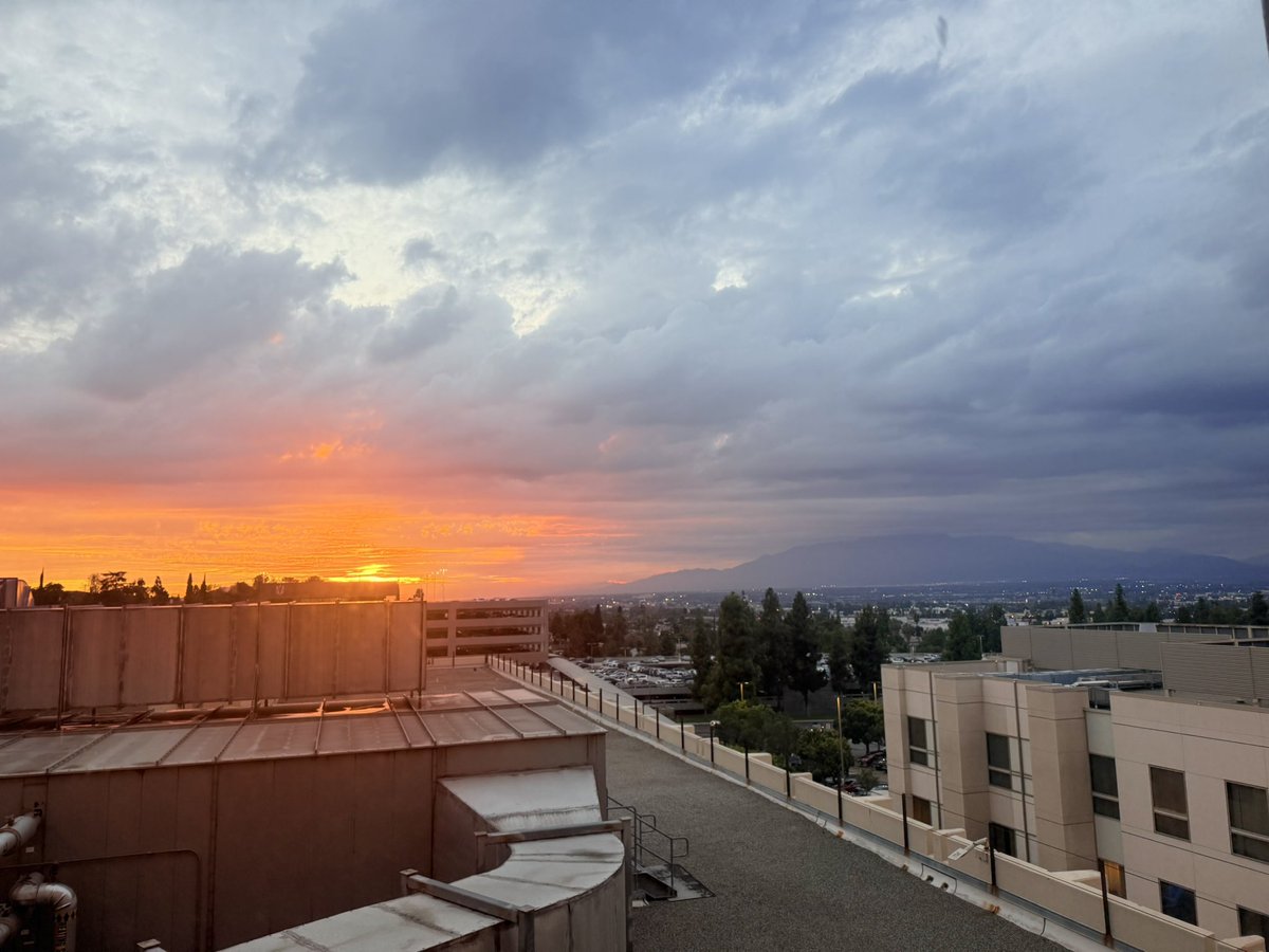 purviparwani's tweet image. Busy #CVimaging day! 
Reading #whyCMR and #yesCCT late with fellows but we all stopped to witness Nature’s daily ritual of disappearing to reemerge ❤️ 

Window offices for #CVimagers are essential! 
#SunsetViews #Socal
