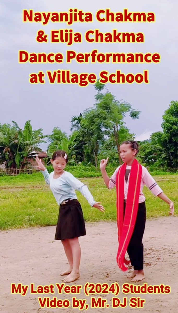 dharmajeetchak's tweet image. A kind of very loving students of me. My Last Year Students Miss Nayanjita Chakma and Miss Elija Chakma&apos;s Dance Performance video by me on 15th August, Independence Day.

👉Watch on Facebook: facebook.com/djc1995info.in…

👉Watch on Instagram: instagram.com/reel/DOwDzZhky…

Thank you 🙏