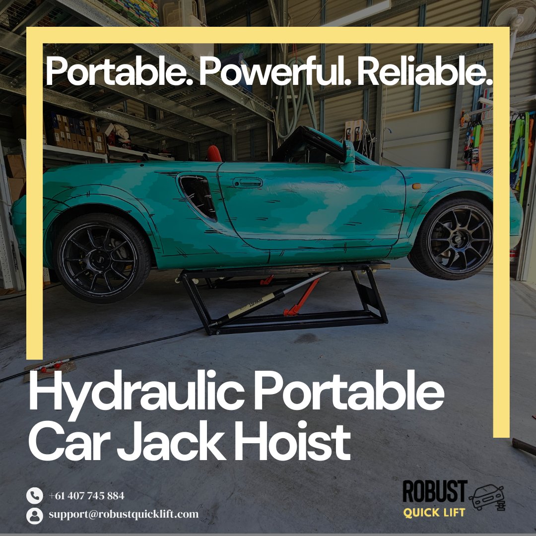 R_QuickLift's tweet image. ⚡ Portable. Powerful. Reliable.
That’s the promise of Robust Quicklift’s Hydraulic Portable Car Jack Hoist 🚗💪

#RobustQuicklift #PortablePowerfulReliable #CarJackHoist #HydraulicLift #WorkSmarter #CarEnthusiast #GarageTools #MechanicLife 

Order now: robustquicklift.com