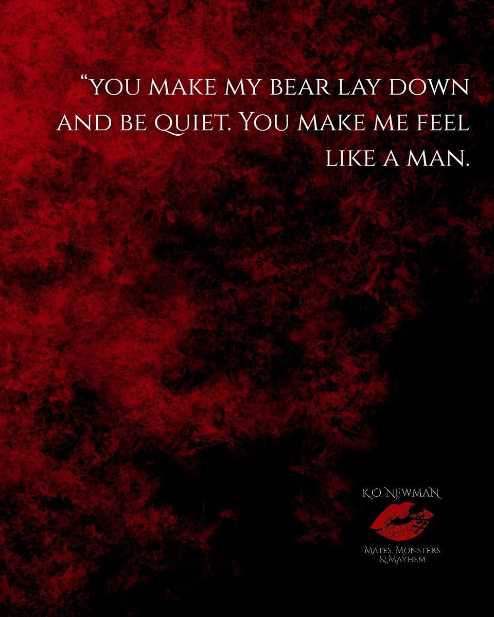 KONewman1's tweet photo. “Because you smell right? … You make my bear lay down and be quiet. You make me feel like a man.”
#DarkRomance #BearShifter #VillainCore #FatedMates #BikerRomance https://t.co/xSslnUrzBo