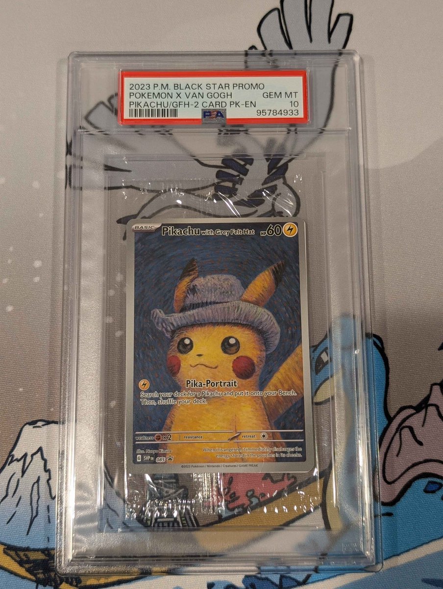 wrongholesilly's tweet image. Testing the waters before it goes one eBay anyone interested in a PSA 10 sealed Van Gogh pikachu for 1900 shipped 

RT appreciated