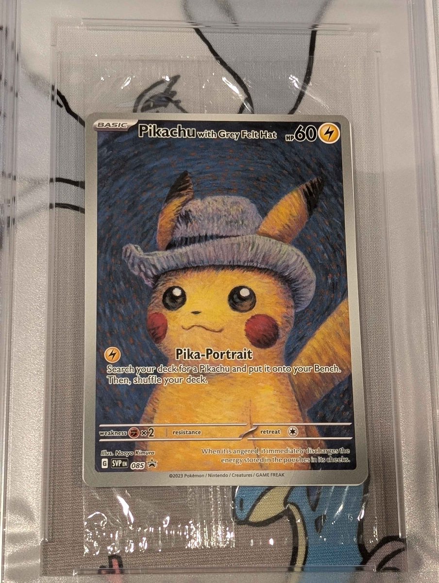 wrongholesilly's tweet image. Testing the waters before it goes one eBay anyone interested in a PSA 10 sealed Van Gogh pikachu for 1900 shipped 

RT appreciated