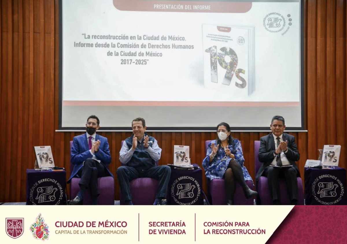 ⭕️Esta tarde el Arquitecto <a href="/ArqVictorOl/">Victor Fabian Olvera Toledo</a> 
participó en la presentación del Informe de reconstrucción de la Ciudad de México que presentó la <a href="/CDHCMX/">CDHCM</a>. 

En la Comisión para la Reconstrucción trabajamos todos los días por las y los beneficiarios del programa de reconstrucción.
