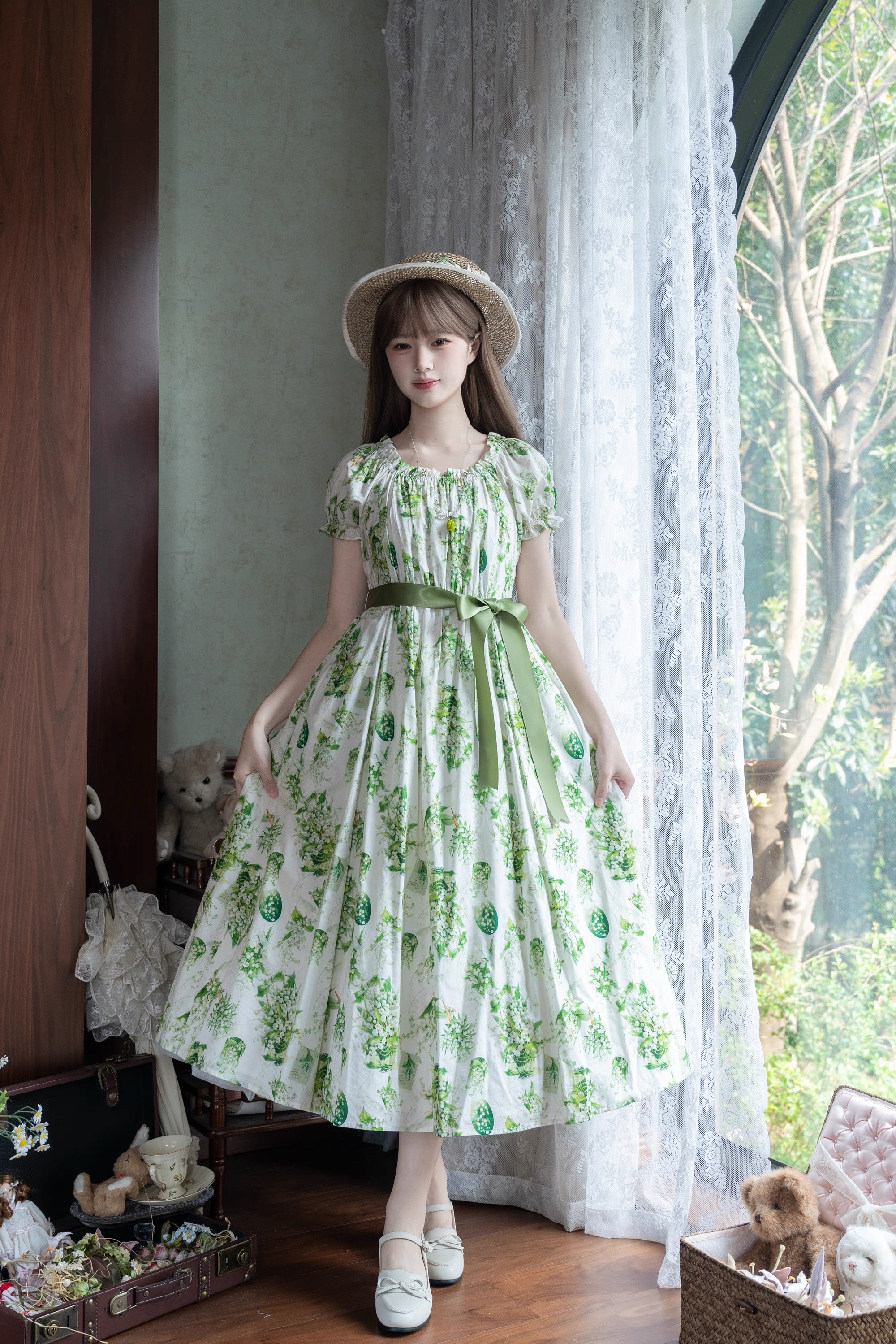 「希少120年前の✨アンティークキルトタペストリー＊歴史と美しさが息づく一点物」 Le Petit Fleuriste ~Eternal Bouquet and a Time Waiting for