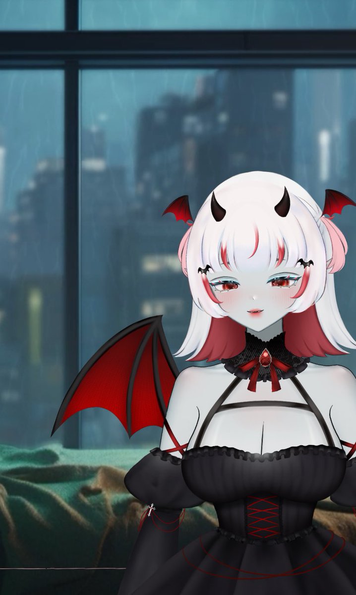 NoirpastelVT's tweet image. The rain is so nice…come relax and watch it with me darling~
#Vtuber #ENVtuber