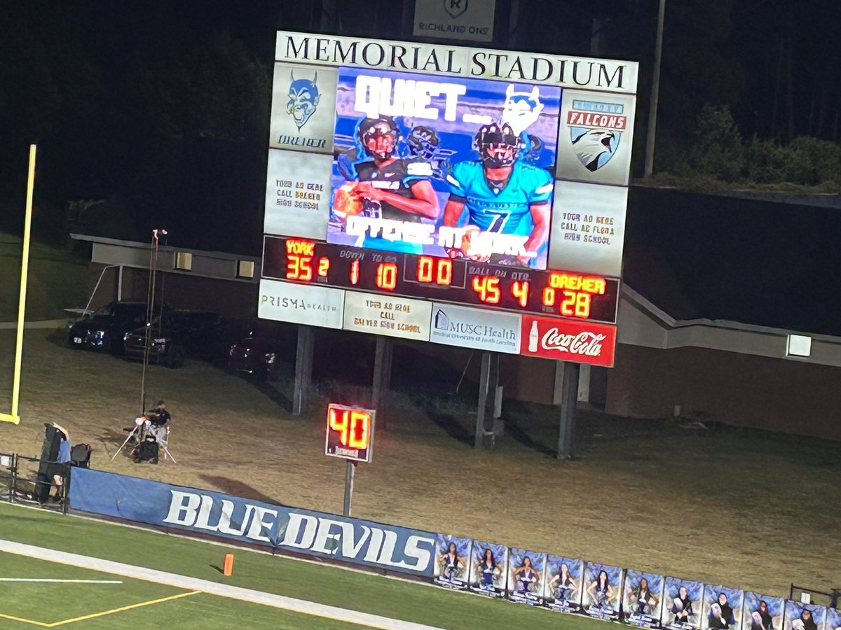Cougars win at Dreher 35-28!
<a href="/YorkRecruits/">York HS FB Recruits</a>