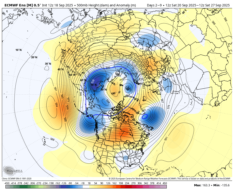 The upcoming pattern is characteristic of a positive WPO (west pacific oscillation)