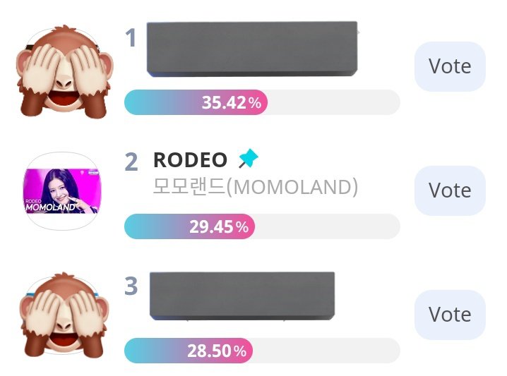 itsbulkangnancy's tweet photo. Everyone! kindly vote for #MOMOLAND's RODEO as the 'STAGE CHAMPION' this week on IdolChamp! 📣

click the link below👇🏻 
https://t.co/PlXcdlf6xr https://t.co/65oE9Kbtqc