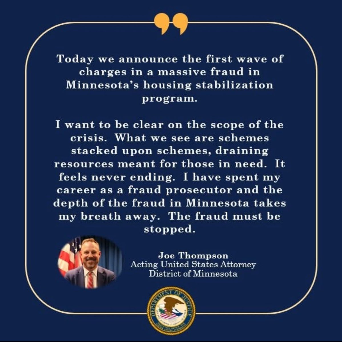 Rep. Keith Allen 🇺🇸 (@votekeithallen) on Twitter photo This HSS fraud in Minnesota is a wake-up call. Low barriers helped the needy, but opened the door to thieves. Simple fix: Require digital audits and whistleblower protections to stop the bleeding. It’s time to democrats to help pass the bill for an Office of Inspector Genral. This HSS fraud in Minnesota is a wake-up call. Low barriers helped the needy, but opened the door to thieves. Simple fix: Require digital audits and whistleblower protections to stop the bleeding. It’s time to democrats to help pass the bill for an Office of Inspector Genral.