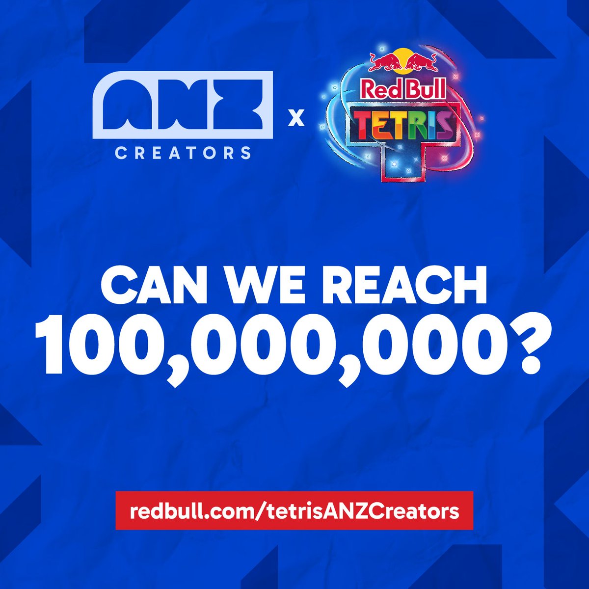 ANZCreators's tweet image. You all are actually ridiculous.🙃

We smashed the 10 MILLION point @RedBullAU Tetris goal in a day. So they've upped the stakes: 100 MILLION POINTS.

Hitting this unlocks more prizes and a special surprise for the community. 🎁Let's show them.

#ANZCreators #RedBullTetris