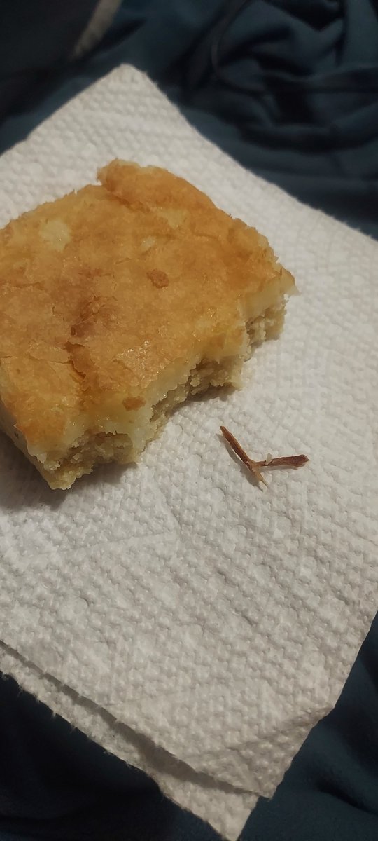 i found a small chunk of wood in ny walmart gooey butter bar. almost swallowed it so thats fun