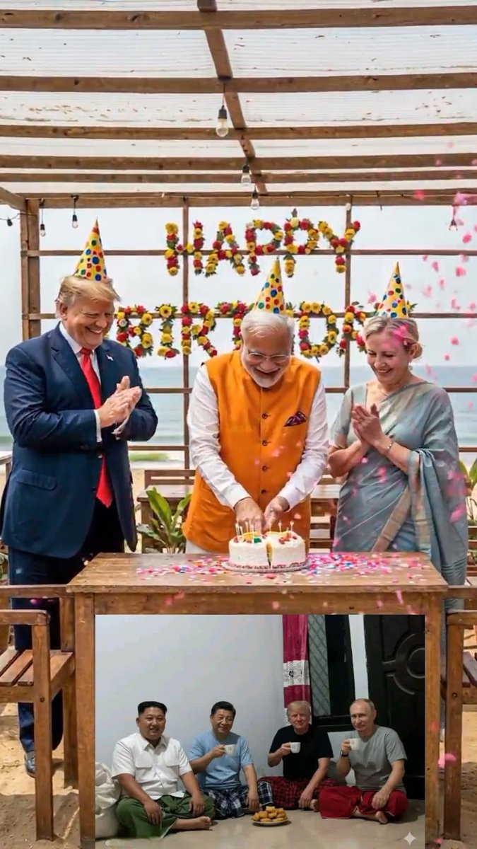 JDumde's tweet image. Leaked pic from Modi Ji&apos;s birthday
#HappyBdayPMModi #HappyBirthdayModiji